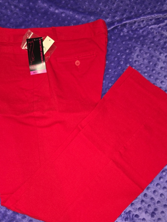 No Boundaries Pants - No Boundaries Red Boot Cut Women's Pants